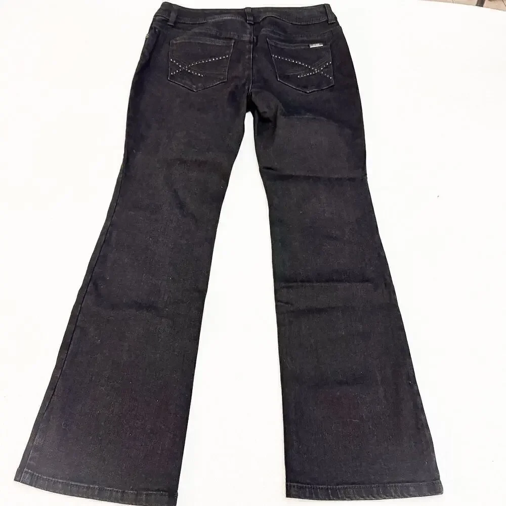 Chicos So Slimming Bootcut Black Denim Jeans Size 0 Short NWT